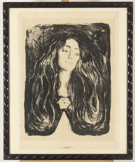 Edvard Munch - The Brooch. Eva Mudocci - Frame image