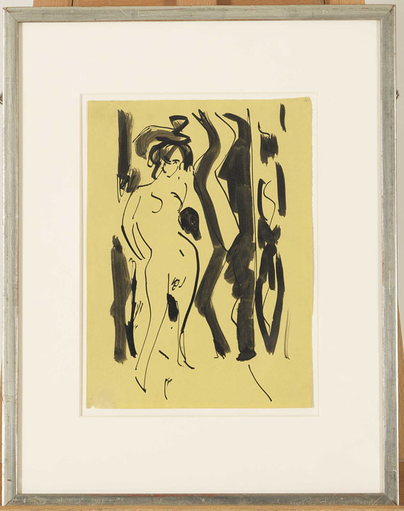 Ernst Ludwig Kirchner - Frauenakt - Frame image