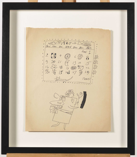 Andy Warhol - March Calendar - Frame image