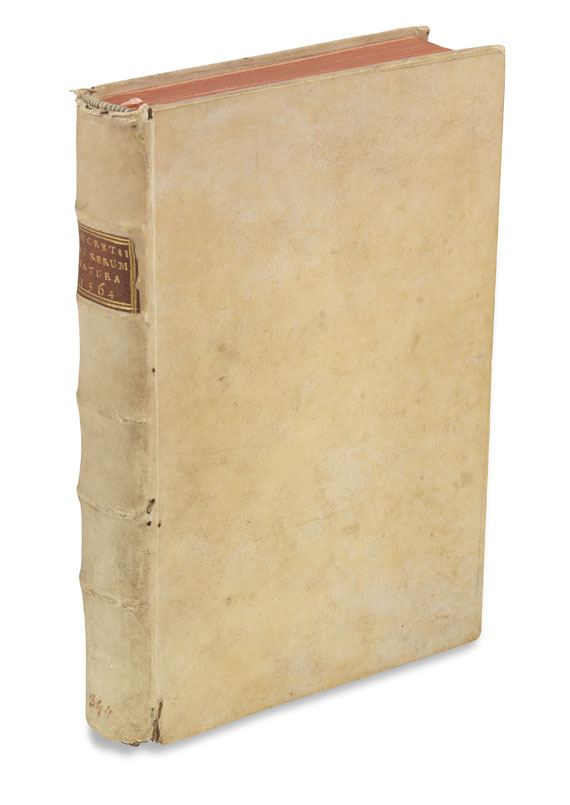 Titus Lucretius Carus - De rerum natura libri sex. 1564. - 