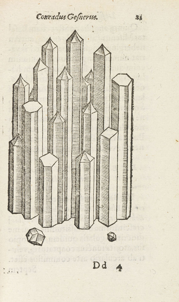 Conrad Gesner - De omni rerum fossilium genere. 1565. - 