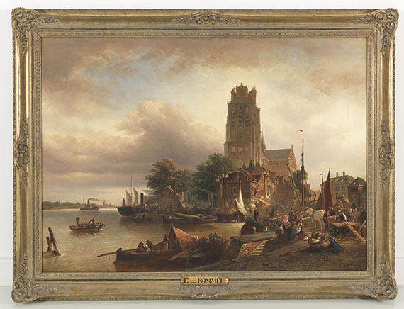 Bommel - Ansicht von Dordrecht mit der Grote Kerk