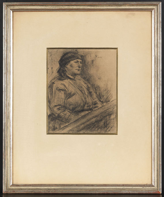 Wilhelm Leibl - Porträt einer alten Frau - Frame image