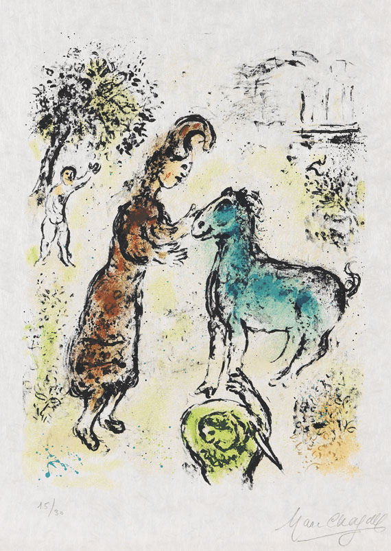 Marc Chagall - Athene und das Pferd