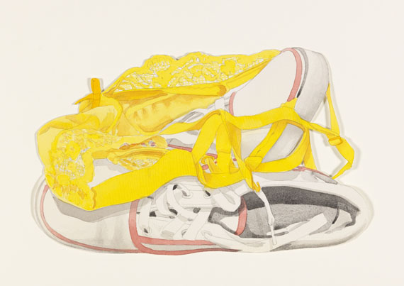 Wesselmann - Study for sneakers and yellow bra