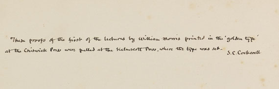 William Morris - An address delivered by William Morris at the distribution...Probedruck.