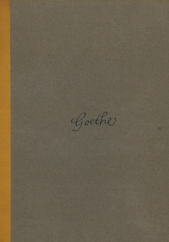   - Goethe, J. W. von, Winckelmann + Hermann u. Dorothea. 2 Tle.
