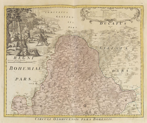 Johann Baptist Homann - Maps of Moravia. 14 Karten.