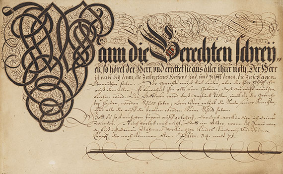  Schreibmeister - Schreibmeisterbuch, Handschrift.