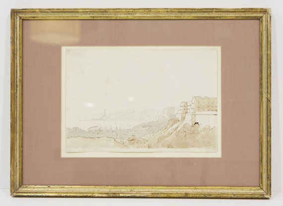 Franz Ludwig Catel - Blick auf den Hafen von Genua - Frame image