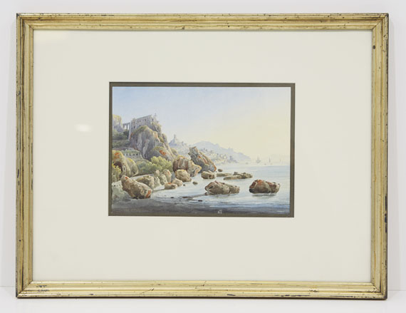 Johann Jakob Wolfensberger - Felsenküste bei Amalfi - Frame image