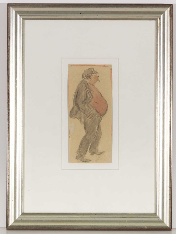 Heinrich Zille - Mann mit Bauch - Frame image
