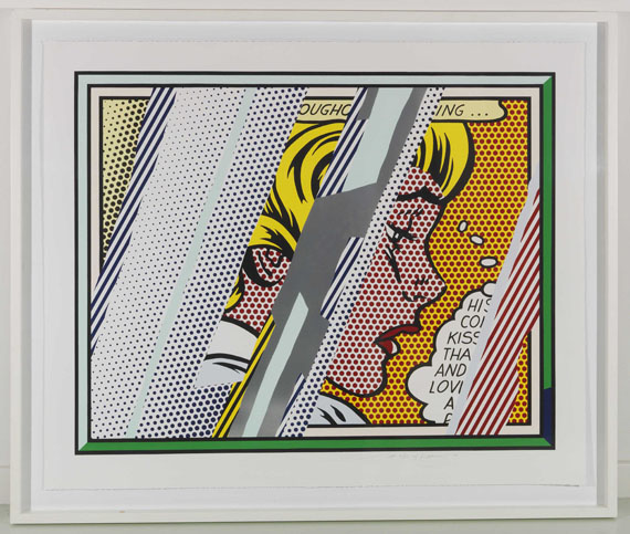 Roy Lichtenstein - Reflections on Girl - Frame image