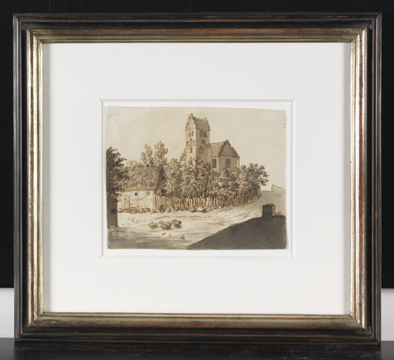 Caspar David Friedrich - Kirche von Lyngby - Frame image
