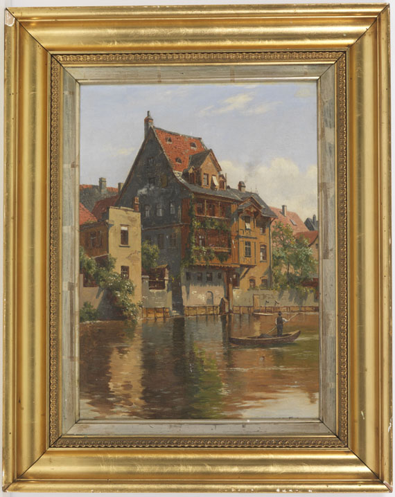 August Fischer - 2 Gemälde: Ansichten von Nürnberg - Frame image