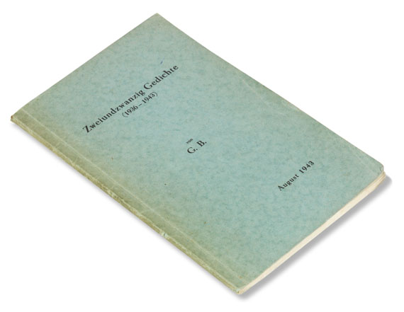 Gottfried Benn - Zweiundzwanzig Gedichte (1936-1943) - 