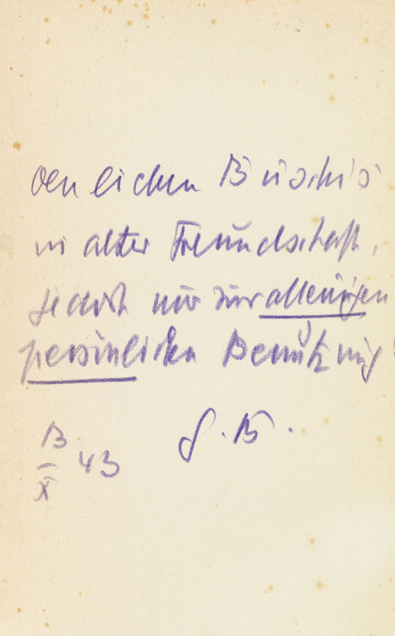 Gottfried Benn - Zweiundzwanzig Gedichte (1936-1943)