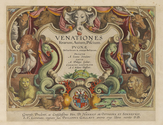 Jan van der Straet - Venationes Ferarum, Avium, Piscium. 2 Bde