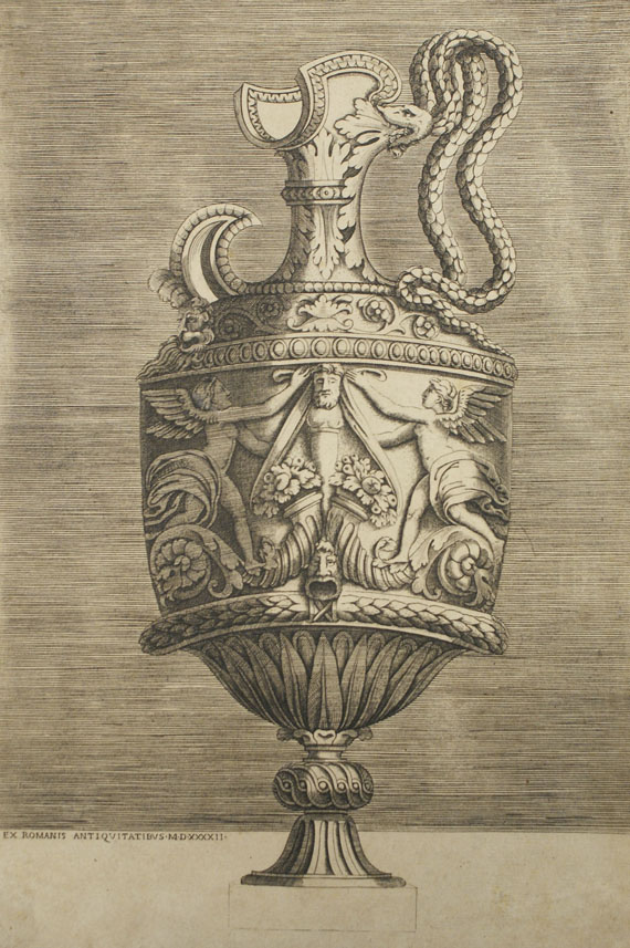  Antike - 78 Bll. Antike (Vasen, Masken, Portale, Statuen). - 