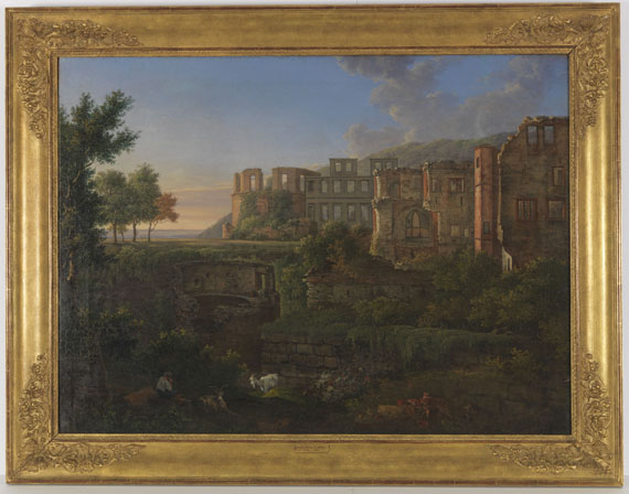 Christian Philipp Koester - Ansicht des Heidelberger Schlosses - Frame image
