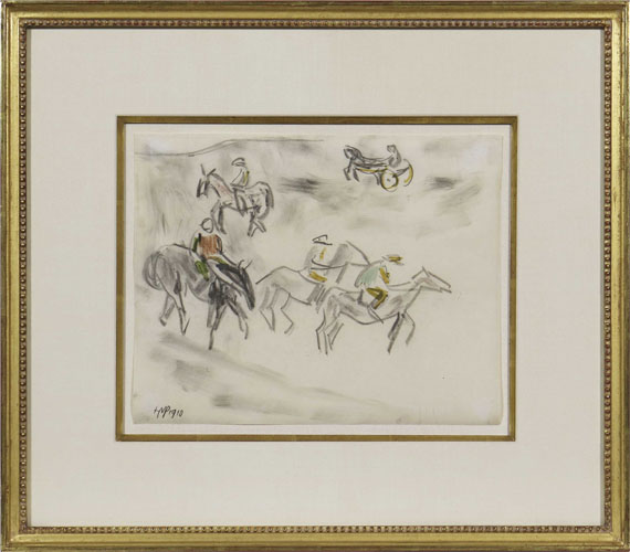 Hermann Max Pechstein - Jockeys und Pferde - Frame image