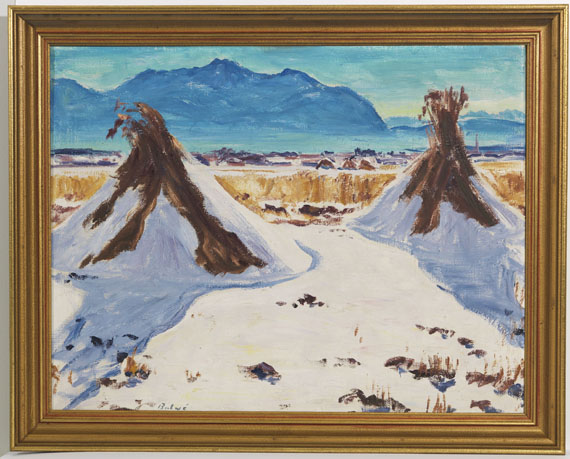 Arnold Balwé - Schneebedeckte Felder - Frame image