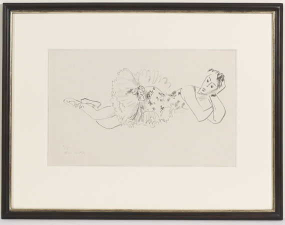 Henri Matisse - Danseuse allongée, tête accoudée (Dix danseuses) - Frame image