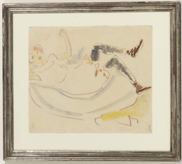 Ernst Ludwig Kirchner - Liegendes Mädchen