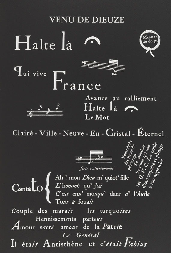 Guillaume Apollinaire - Sept calligrammes. - 