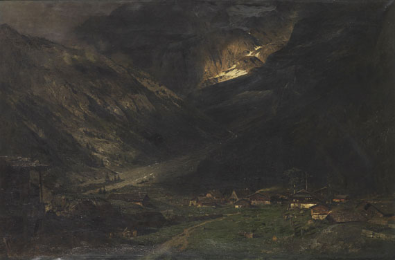 Theodor Joseph Hagen - Gewitter in den Bergen