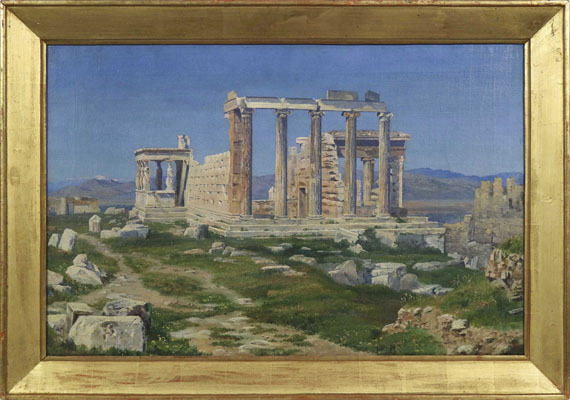 Thorald Læssøe - Der Erechtheion-Tempel auf der Akropolis - Frame image
