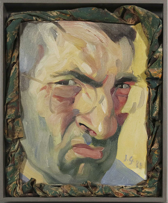 Johannes Grützke - Selbstbildnis Kopf - Frame image