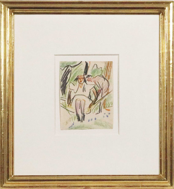 Ernst Ludwig Kirchner - Fränzi in der Hängematte - Frame image