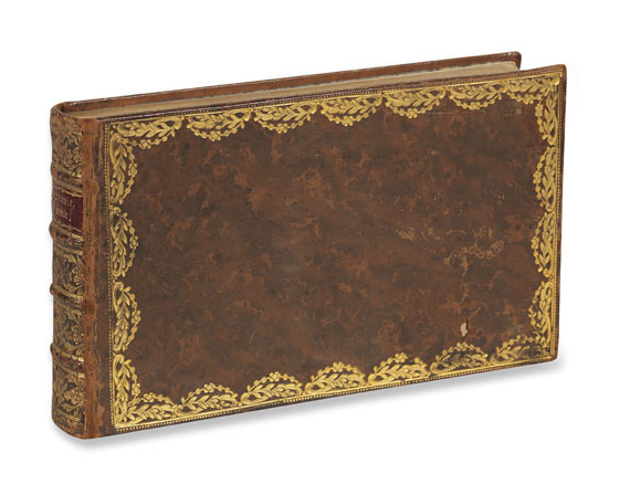 Novalis - Stammbuch aus Freiberg mit Eintragung von Novalis. 1798-1811.