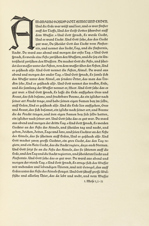 Bremer Presse - Biblia Germanica. 5 Bde. Bremer Presse, 1926.