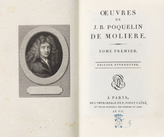 Jean Baptiste Poquelin Molière - Oeuvres. 8 Bde. - 