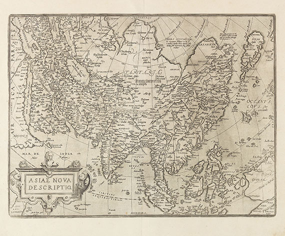  Asien - 2 Bll. Asiae nova (Ortelius, 2. Fassung) und Persia (Blaeu).