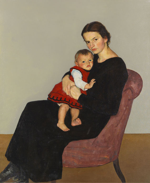 Willi Maillard - Cläre Maillard mit Tochter Maria