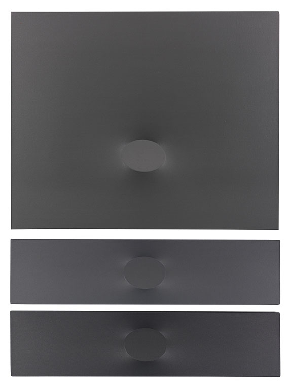 Turi Simeti - Un ovale grigio
