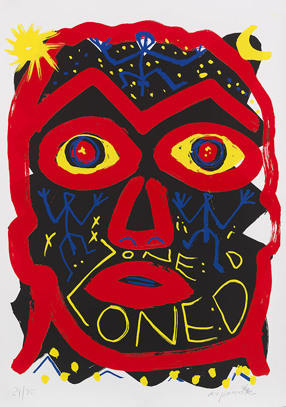 A. R. Penck (d.i. Ralf Winkler) - Zone D (Gesicht)