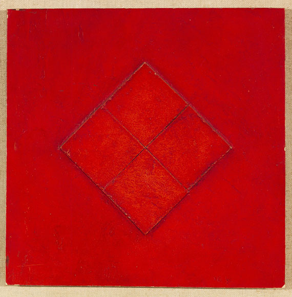 Gottfried Honegger - Ohne Titel (Tableau Relief in Red)