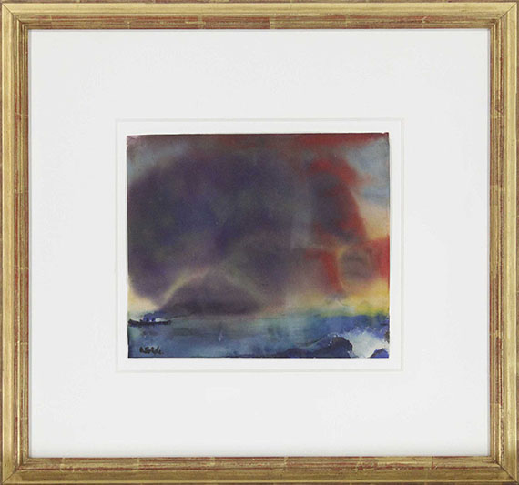 Emil Nolde - Abendwolken am Meer - Frame image