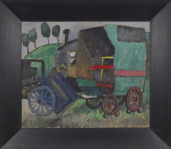 Gabriele Münter - Zigeunerwagen II - Frame image