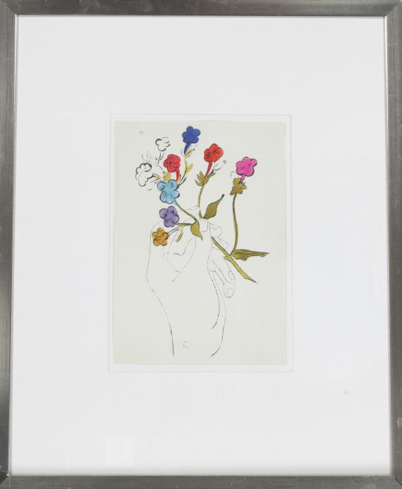 Warhol - Hand and Flowers