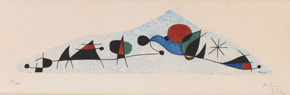 Joan Miró - Et l´oiseau s´enfuit vers les pyramides