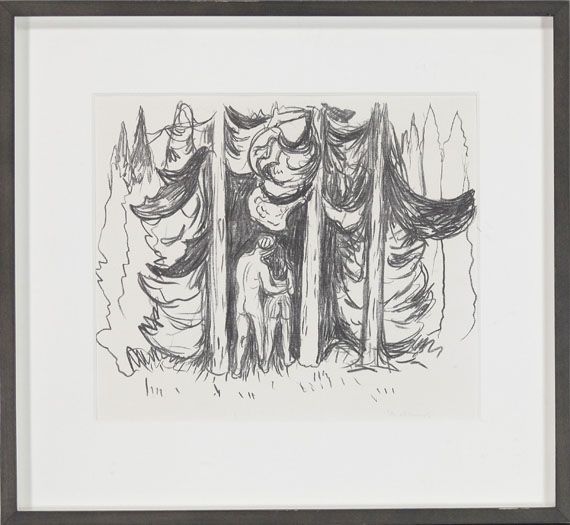 Edvard Munch - Skogen (Der Wald) - Frame image