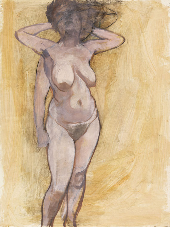George Grosz - Standing Female Nude in Two Poses
