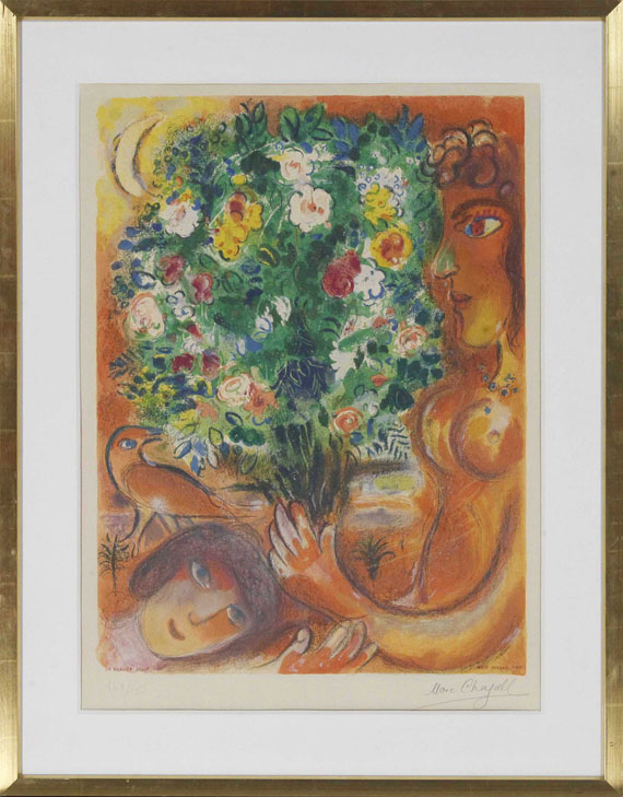 Marc Chagall - Frau mit Strauß (aus: Nizza und die Côte d