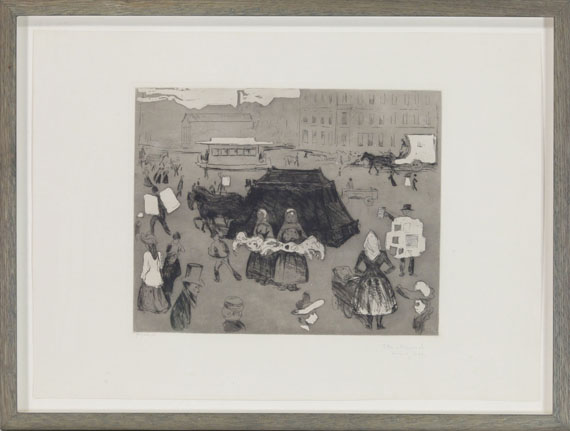Edvard Munch - Der Leichenwagen. Potsdamer Platz - Frame image