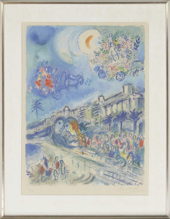 Marc Chagall - Bataille de fleurs - Frame image